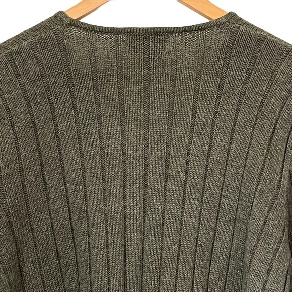 Woolrich Women’s Green Zip Cardigan with Needlework Cottagecore Size Large - Picture 4 of 10